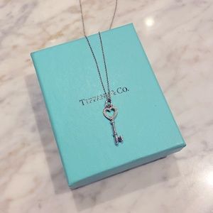 Tiffany& Co. Heart Key and 24in Chain